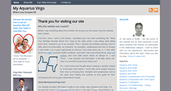 Desktop Screenshot of myaquariusvirgo.com
